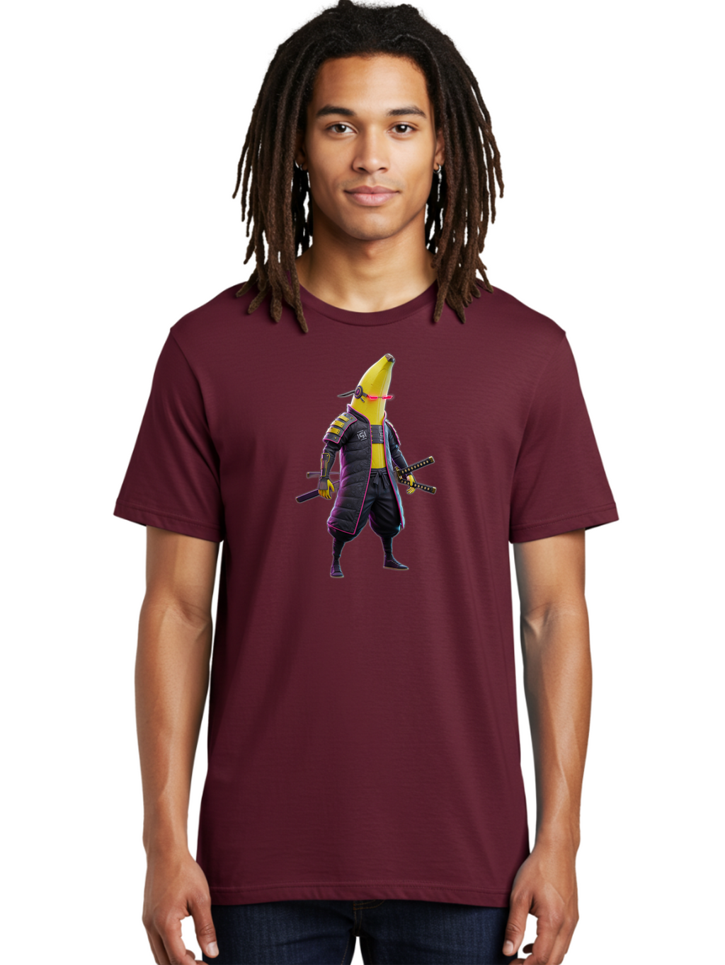 Banana-Samurai-2 Men'S Graphic Tee, 100% Cotton, Comfortable Casual Summer Wear, Machine Washable, Vintage Camera, Old Camera, Antique Camera, Black Camera, Classic Photography, Photography Equipment, Nostalgic Device, Film Camera, Camera Art Bao113