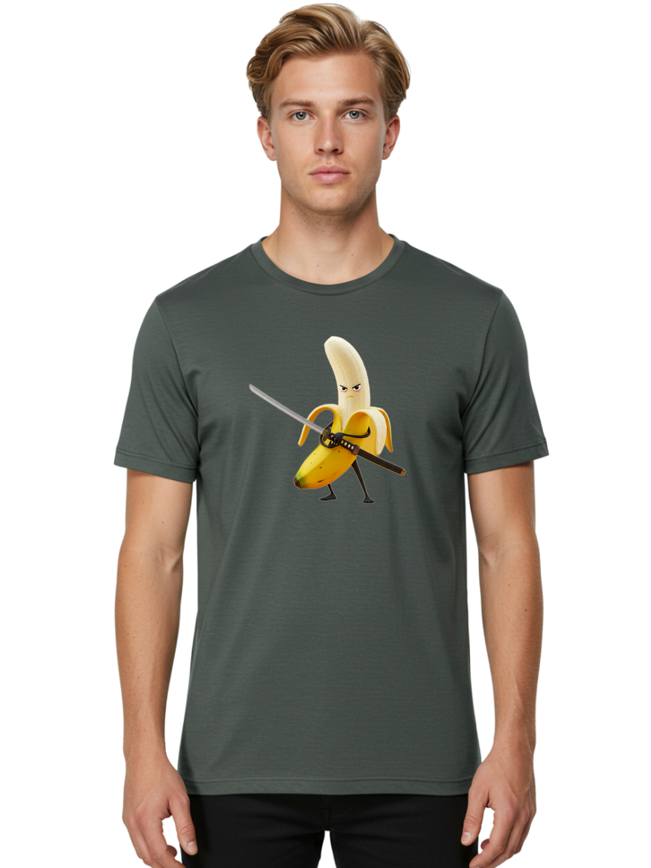 Banana-Samurai Men'S Graphic Tee, 100% Cotton, Comfortable Casual Summer Wear, Machine Washable, Vintage Camera, Old Camera, Antique Camera, Black Camera, Classic Photography, Photography Equipment, Nostalgic Device, Film Camera, Camera Art Bao114