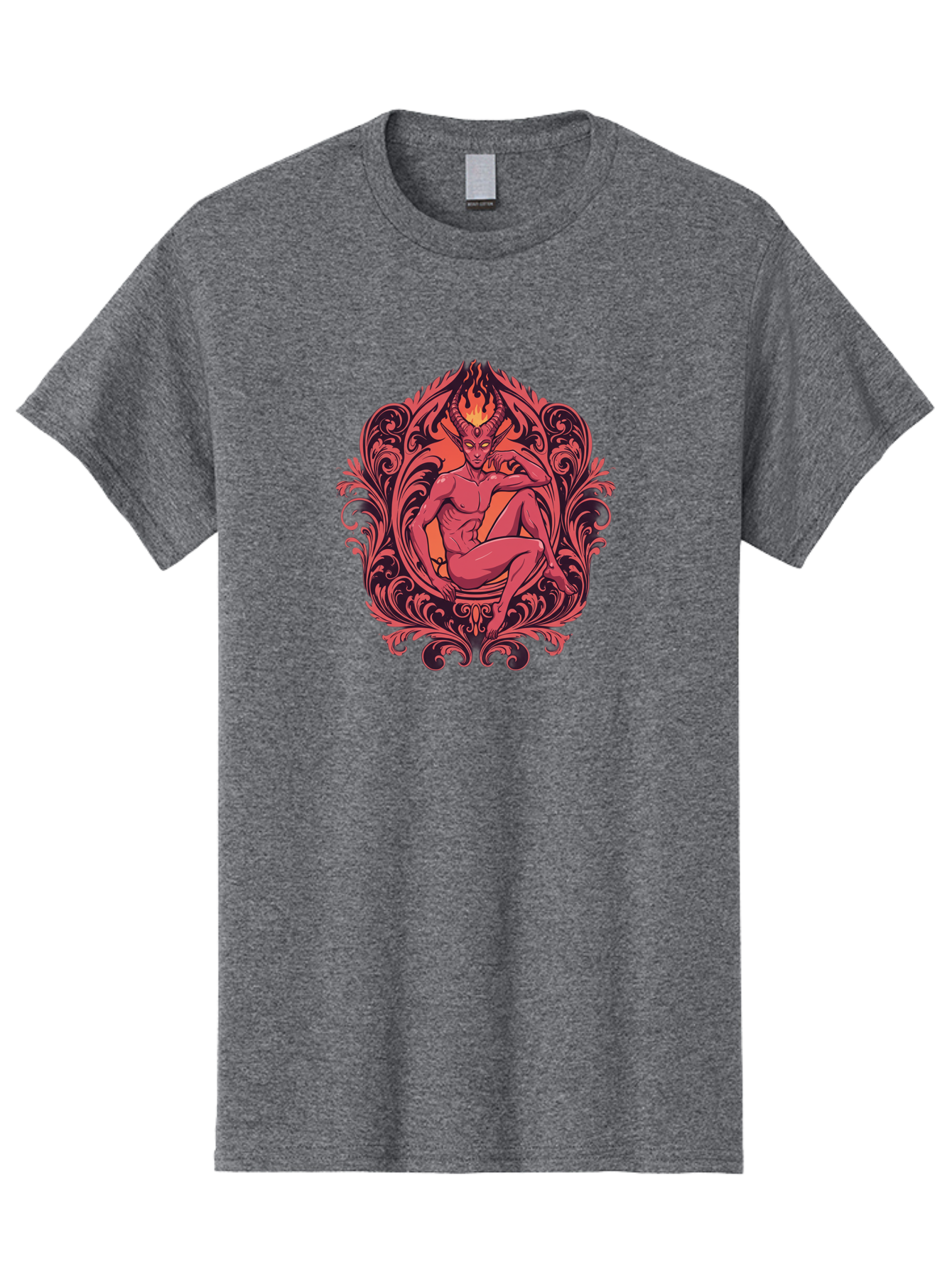 Baphomet-Illustration Men'S Graphic Tee, 100% Cotton, Comfortable Casual Summer Wear, Machine Washable, Vintage Camera, Old Camera, Antique Camera, Black Camera, Classic Photography, Photography Equipment, Nostalgic Device, Film Camera, Bao115
