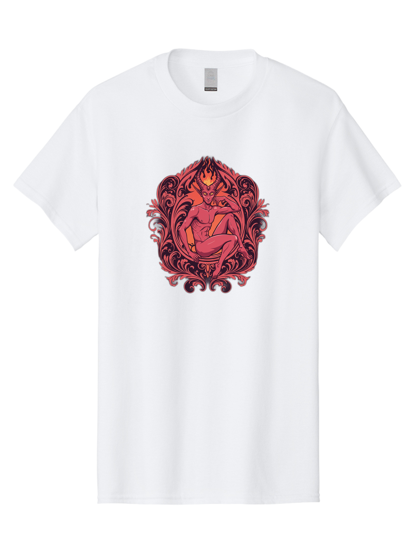 Baphomet-Illustration Men'S Graphic Tee, 100% Cotton, Comfortable Casual Summer Wear, Machine Washable, Vintage Camera, Old Camera, Antique Camera, Black Camera, Classic Photography, Photography Equipment, Nostalgic Device, Film Camera, Bao115