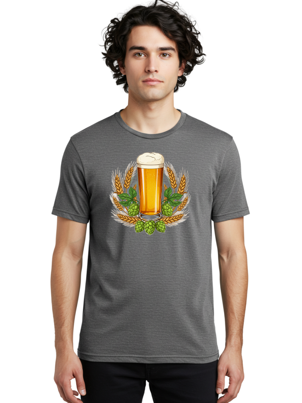 Beer-Glass Men'S Graphic Tee, 100% Cotton, Comfortable Casual Summer Wear, Machine Washable, Vintage Camera, Old Camera, Antique Camera, Black Camera, Classic Photography, Photography Equipment, Nostalgic Device, Film Camera, Camera Art Bao117