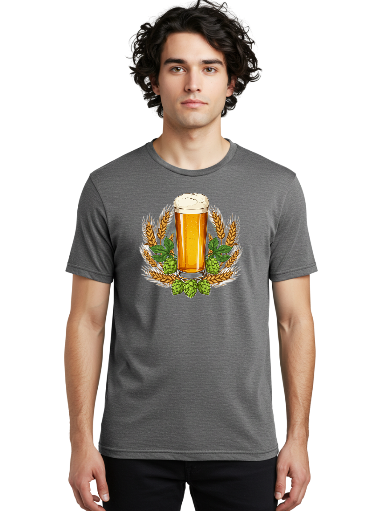 Beer-Glass Men'S Graphic Tee, 100% Cotton, Comfortable Casual Summer Wear, Machine Washable, Vintage Camera, Old Camera, Antique Camera, Black Camera, Classic Photography, Photography Equipment, Nostalgic Device, Film Camera, Camera Art Bao117
