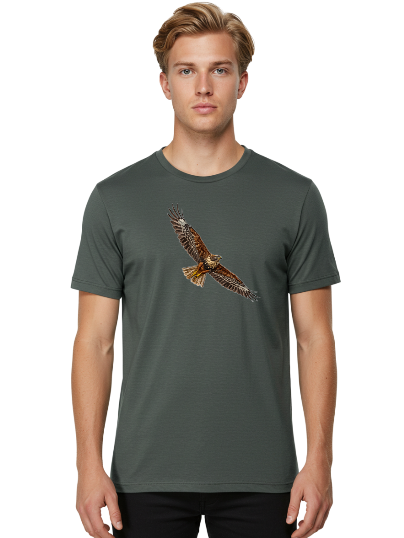 Bird-In-Flight-1 Men'S Graphic Tee, 100% Cotton, Comfortable Casual Summer Wear, Machine Washable, Vintage Camera, Old Camera, Antique Camera, Black Camera, Classic Photography, Photography Equipment, Nostalgic Device, Film Camera, Camera Art Bao118