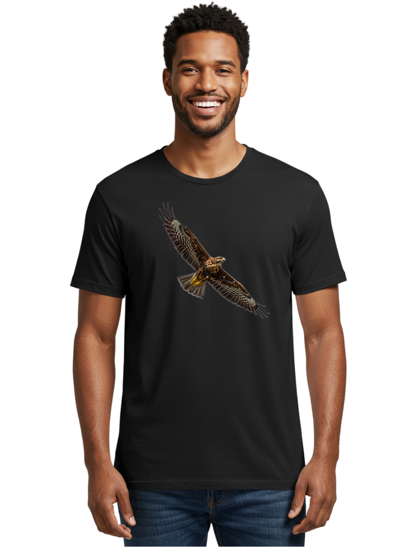 Bird-In-Flight-2 Men'S Graphic Tee, 100% Cotton, Comfortable Casual Summer Wear, Machine Washable, Vintage Camera, Old Camera, Antique Camera, Black Camera, Classic Photography, Photography Equipment, Nostalgic Device, Film Camera, Camera Art Bao119