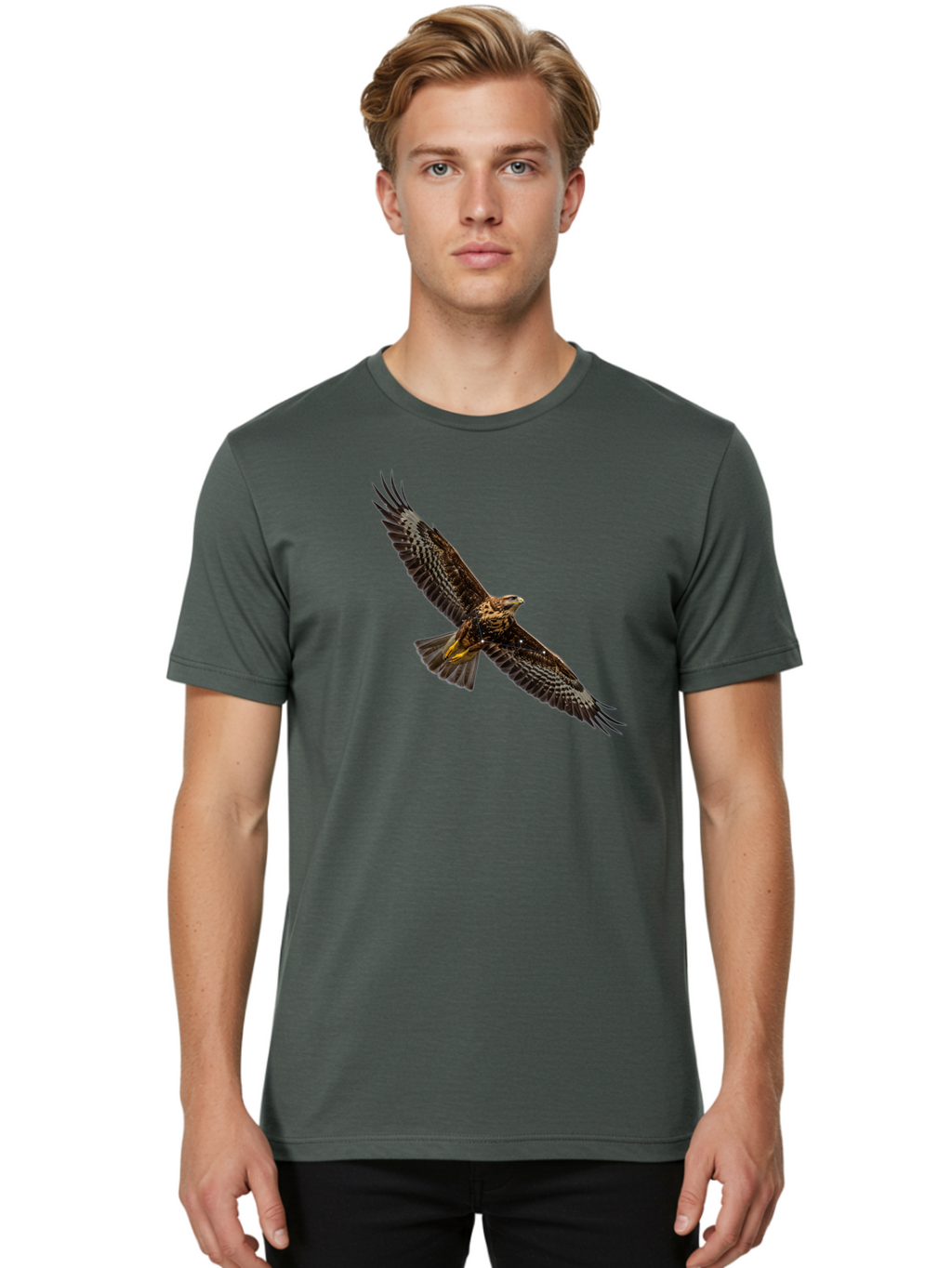 Bird-In-Flight-2 Men'S Graphic Tee, 100% Cotton, Comfortable Casual Summer Wear, Machine Washable, Vintage Camera, Old Camera, Antique Camera, Black Camera, Classic Photography, Photography Equipment, Nostalgic Device, Film Camera, Camera Art Bao119