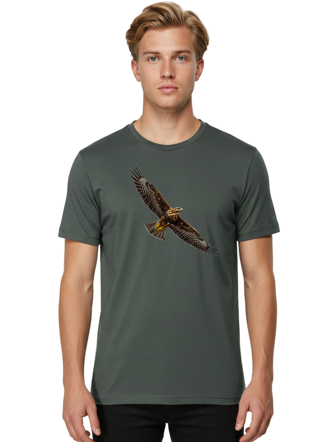 Bird-In-Flight-2 Men'S Graphic Tee, 100% Cotton, Comfortable Casual Summer Wear, Machine Washable, Vintage Camera, Old Camera, Antique Camera, Black Camera, Classic Photography, Photography Equipment, Nostalgic Device, Film Camera, Camera Art Bao119