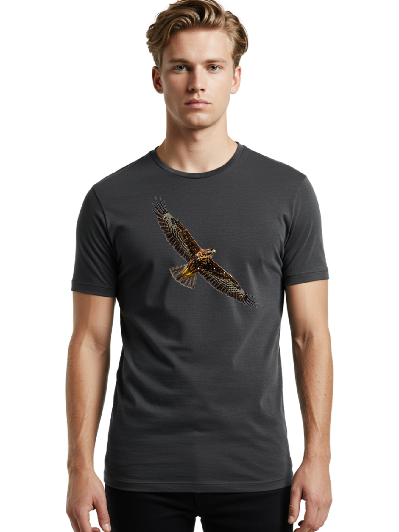 Bird-In-Flight-2 Men'S Graphic Tee, 100% Cotton, Comfortable Casual Summer Wear, Machine Washable, Vintage Camera, Old Camera, Antique Camera, Black Camera, Classic Photography, Photography Equipment, Nostalgic Device, Film Camera, Camera Art Bao119