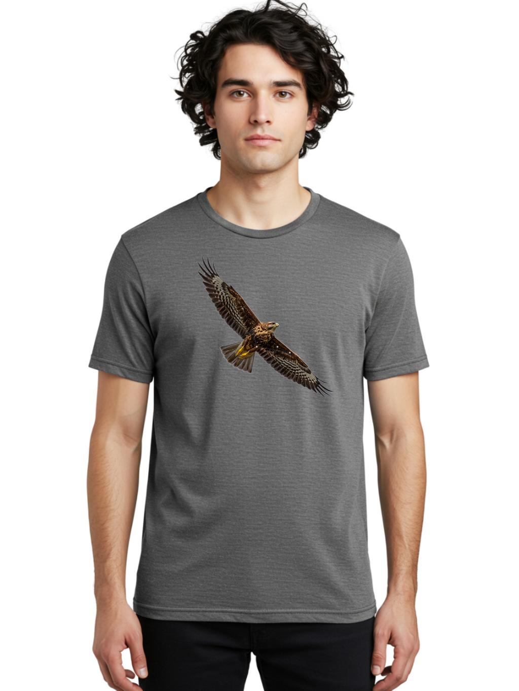 Bird-In-Flight-2 Men'S Graphic Tee, 100% Cotton, Comfortable Casual Summer Wear, Machine Washable, Vintage Camera, Old Camera, Antique Camera, Black Camera, Classic Photography, Photography Equipment, Nostalgic Device, Film Camera, Camera Art Bao119