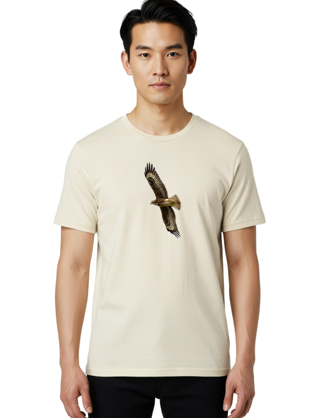 Bird-In-Flight-3 Men'S Graphic Tee, 100% Cotton, Comfortable Casual Summer Wear, Machine Washable, Vintage Camera, Old Camera, Antique Camera, Black Camera, Classic Photography, Photography Equipment, Nostalgic Device, Film Camera, Camera Art Bao120