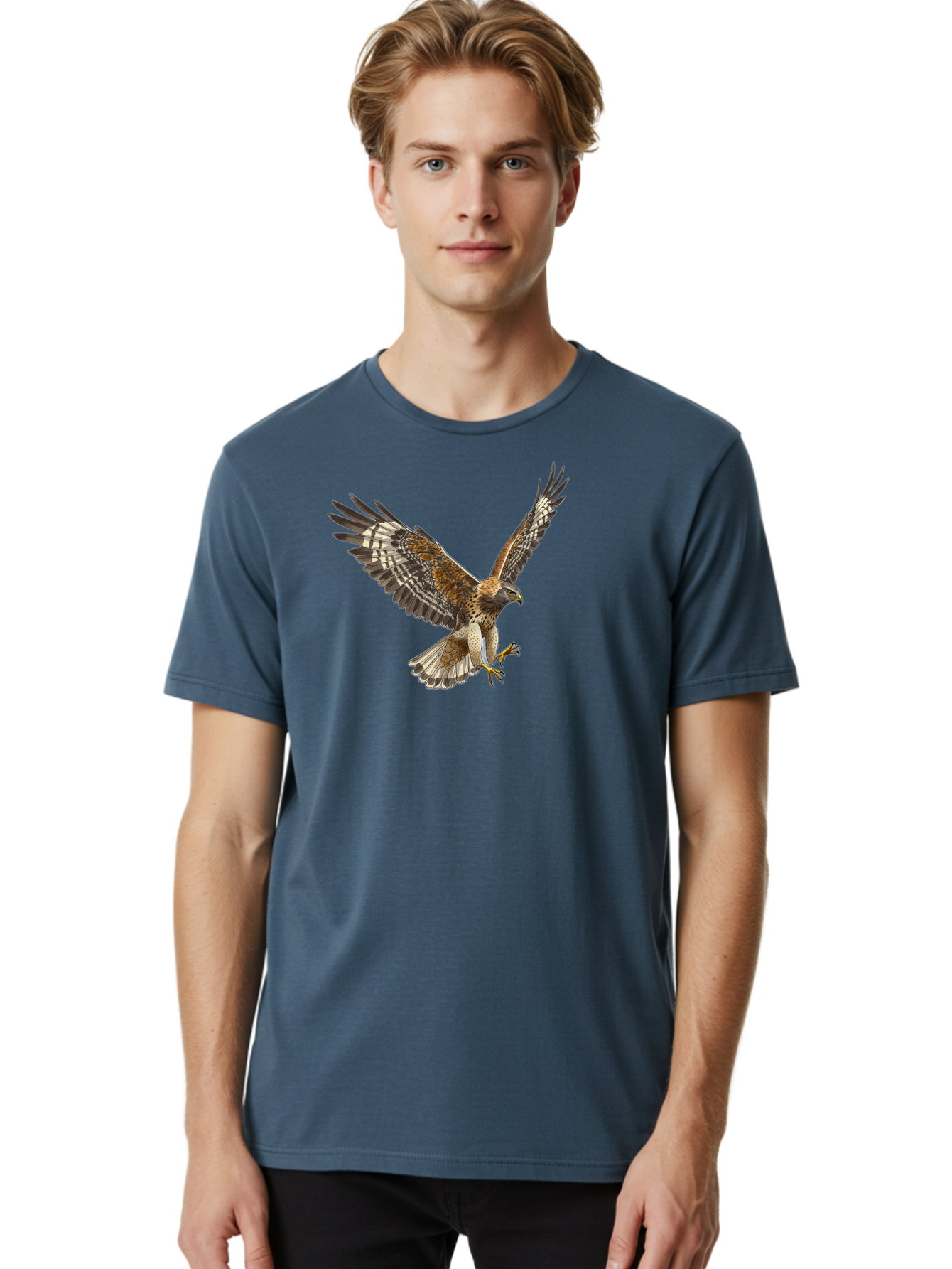 Bird-Of-Prey-In-Flight Men'S Graphic Tee, 100% Cotton, Comfortable Casual Summer Wear, Machine Washable, Vintage Camera, Old Camera, Antique Camera, Black Camera, Classic Photography, Photography Equipment, Nostalgic Device, Film Camera, Bao122