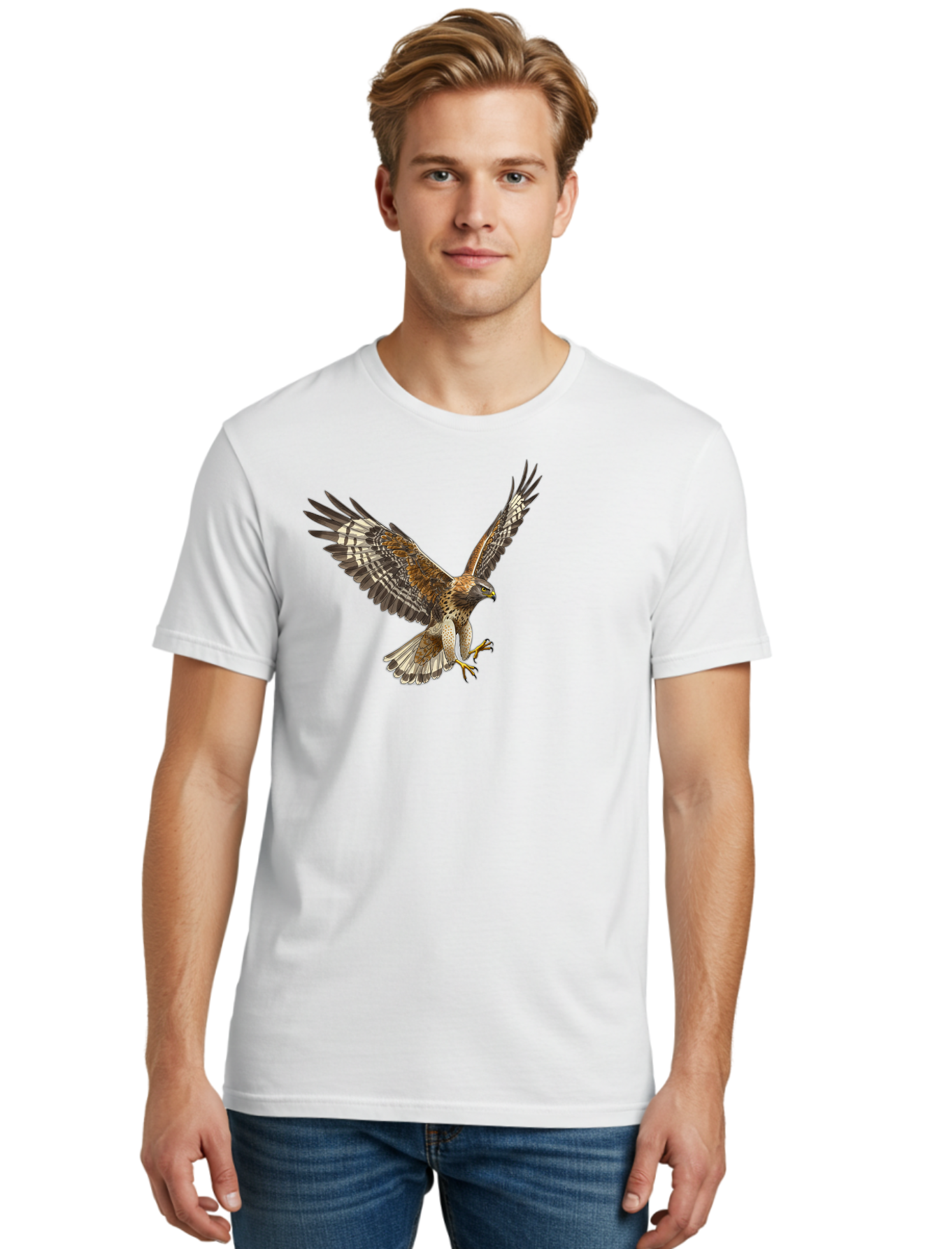 Bird-Of-Prey-In-Flight Men'S Graphic Tee, 100% Cotton, Comfortable Casual Summer Wear, Machine Washable, Vintage Camera, Old Camera, Antique Camera, Black Camera, Classic Photography, Photography Equipment, Nostalgic Device, Film Camera, Bao122