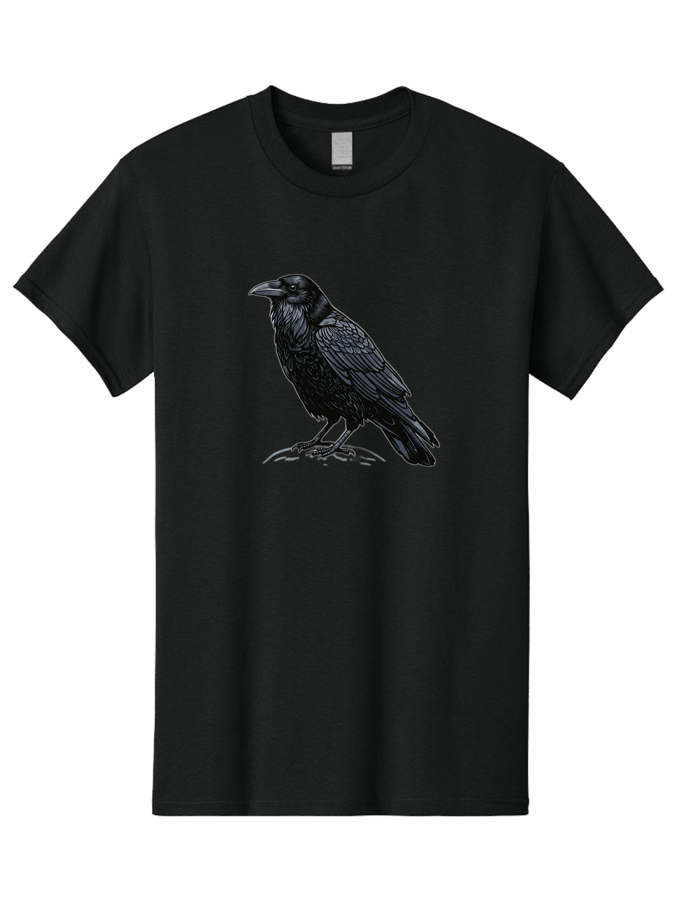 Black-Crow-1 Men'S Graphic Tee, 100% Cotton, Comfortable Casual Summer Wear, Machine Washable, Vintage Camera, Old Camera, Antique Camera, Black Camera, Classic Photography, Photography Equipment, Nostalgic Device, Film Camera, Camera Art Bao125