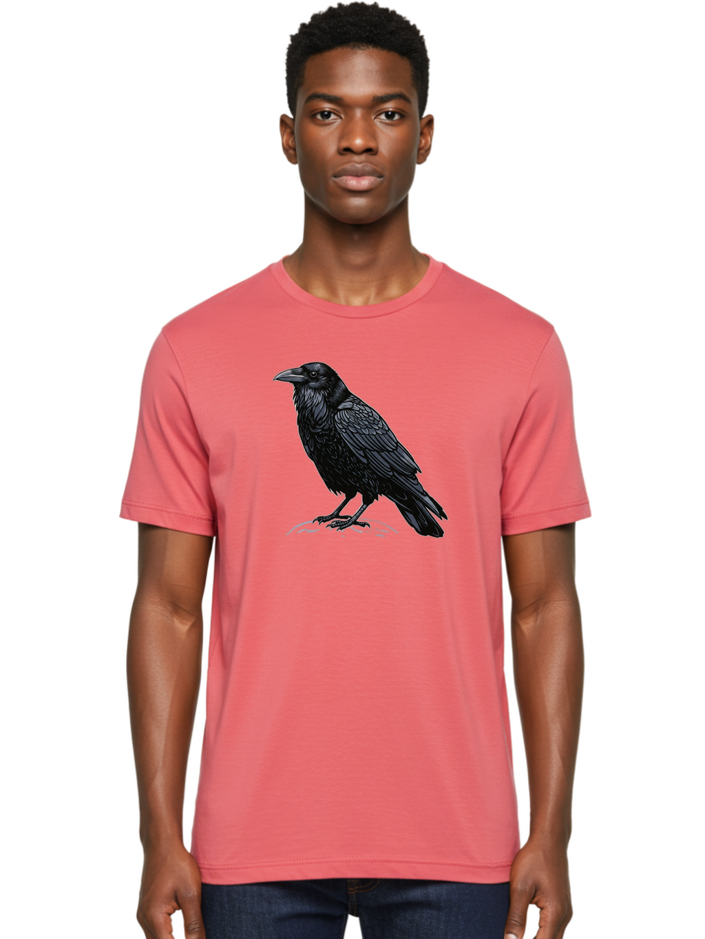 Black-Crow-1 Men'S Graphic Tee, 100% Cotton, Comfortable Casual Summer Wear, Machine Washable, Vintage Camera, Old Camera, Antique Camera, Black Camera, Classic Photography, Photography Equipment, Nostalgic Device, Film Camera, Camera Art Bao125