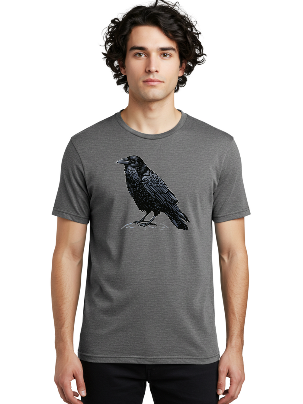 Black-Crow-1 Men'S Graphic Tee, 100% Cotton, Comfortable Casual Summer Wear, Machine Washable, Vintage Camera, Old Camera, Antique Camera, Black Camera, Classic Photography, Photography Equipment, Nostalgic Device, Film Camera, Camera Art Bao125
