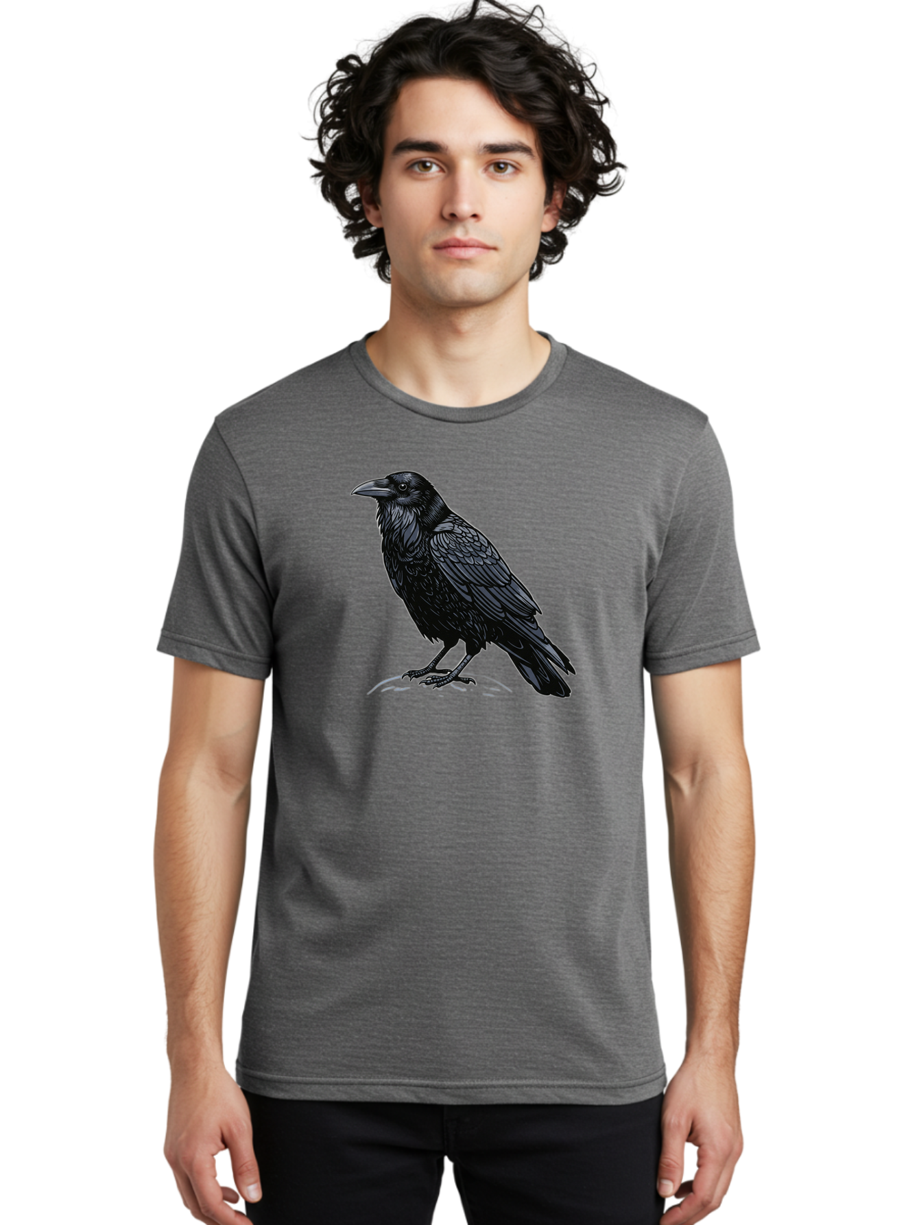 Black-Crow-1 Men'S Graphic Tee, 100% Cotton, Comfortable Casual Summer Wear, Machine Washable, Vintage Camera, Old Camera, Antique Camera, Black Camera, Classic Photography, Photography Equipment, Nostalgic Device, Film Camera, Camera Art Bao125