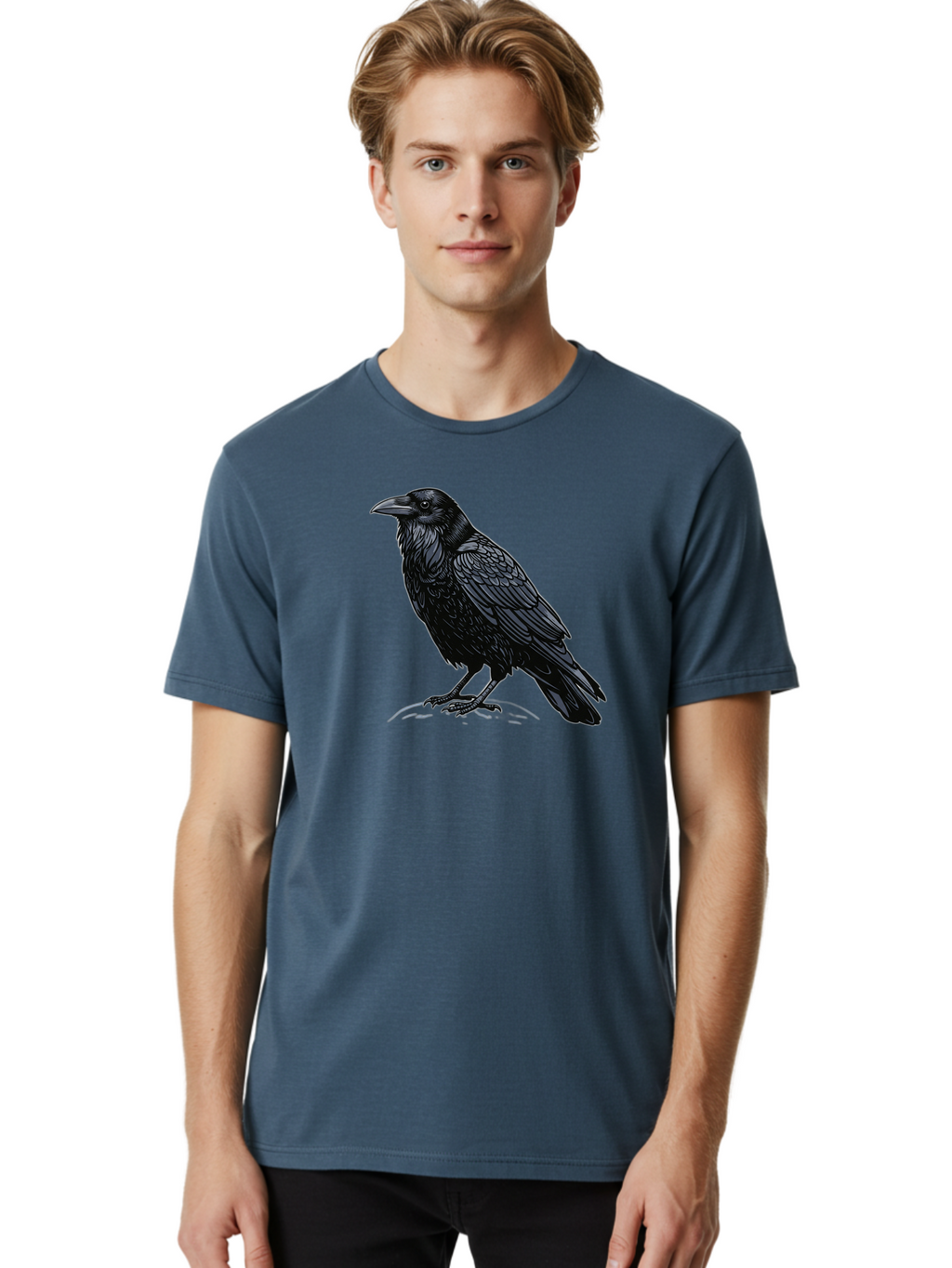 Black-Crow-1 Men'S Graphic Tee, 100% Cotton, Comfortable Casual Summer Wear, Machine Washable, Vintage Camera, Old Camera, Antique Camera, Black Camera, Classic Photography, Photography Equipment, Nostalgic Device, Film Camera, Camera Art Bao125