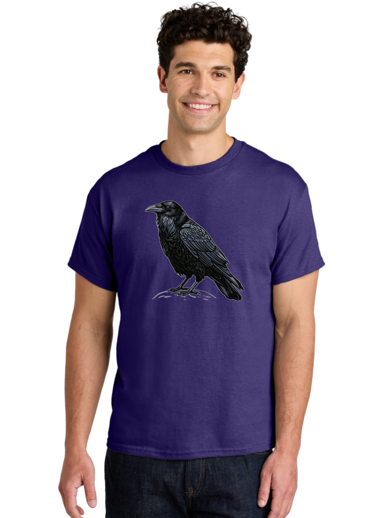 Black-Crow-1 Men'S Graphic Tee, 100% Cotton, Comfortable Casual Summer Wear, Machine Washable, Vintage Camera, Old Camera, Antique Camera, Black Camera, Classic Photography, Photography Equipment, Nostalgic Device, Film Camera, Camera Art Bao125