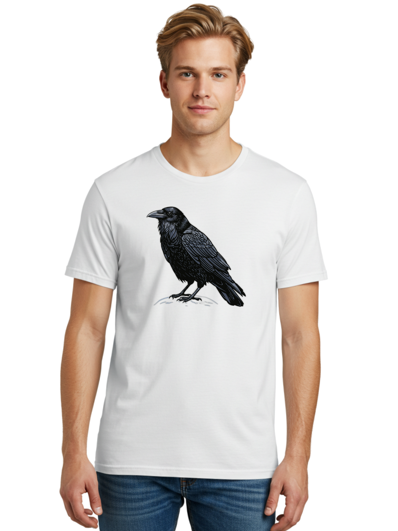 Black-Crow-1 Men'S Graphic Tee, 100% Cotton, Comfortable Casual Summer Wear, Machine Washable, Vintage Camera, Old Camera, Antique Camera, Black Camera, Classic Photography, Photography Equipment, Nostalgic Device, Film Camera, Camera Art Bao125