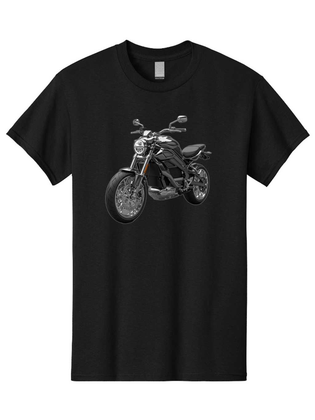 Black-Motorcycle-1 Men'S Graphic Tee, 100% Cotton, Comfortable Casual Summer Wear, Machine Washable, Vintage Camera, Old Camera, Antique Camera, Black Camera, Classic Photography, Photography Equipment, Nostalgic Device, Film Camera, Bao129