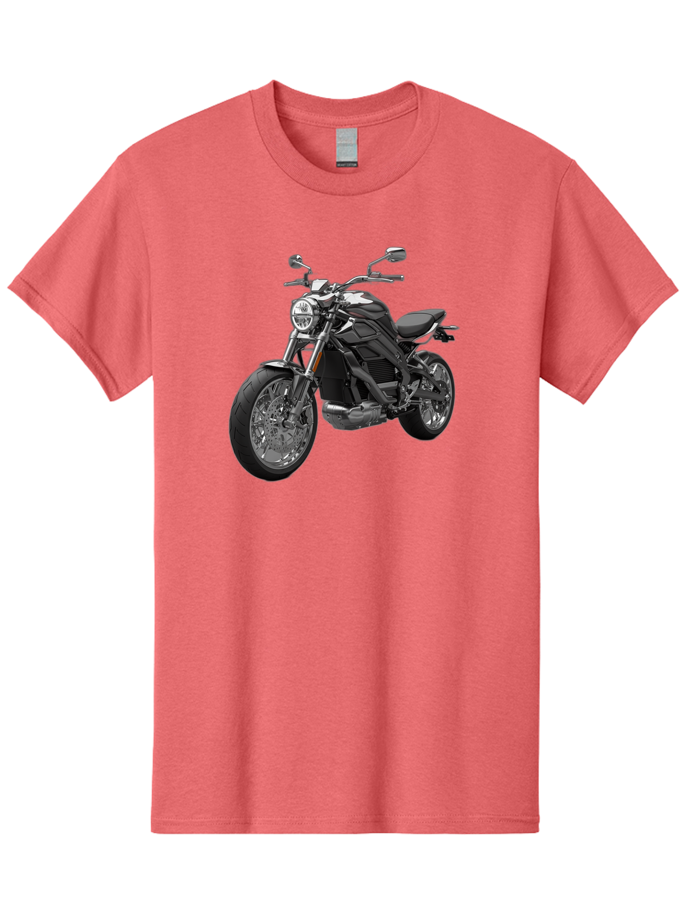 Black-Motorcycle-1 Men'S Graphic Tee, 100% Cotton, Comfortable Casual Summer Wear, Machine Washable, Vintage Camera, Old Camera, Antique Camera, Black Camera, Classic Photography, Photography Equipment, Nostalgic Device, Film Camera, Bao129