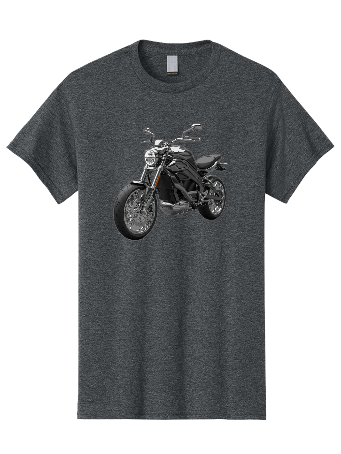 Black-Motorcycle-1 Men'S Graphic Tee, 100% Cotton, Comfortable Casual Summer Wear, Machine Washable, Vintage Camera, Old Camera, Antique Camera, Black Camera, Classic Photography, Photography Equipment, Nostalgic Device, Film Camera, Bao129