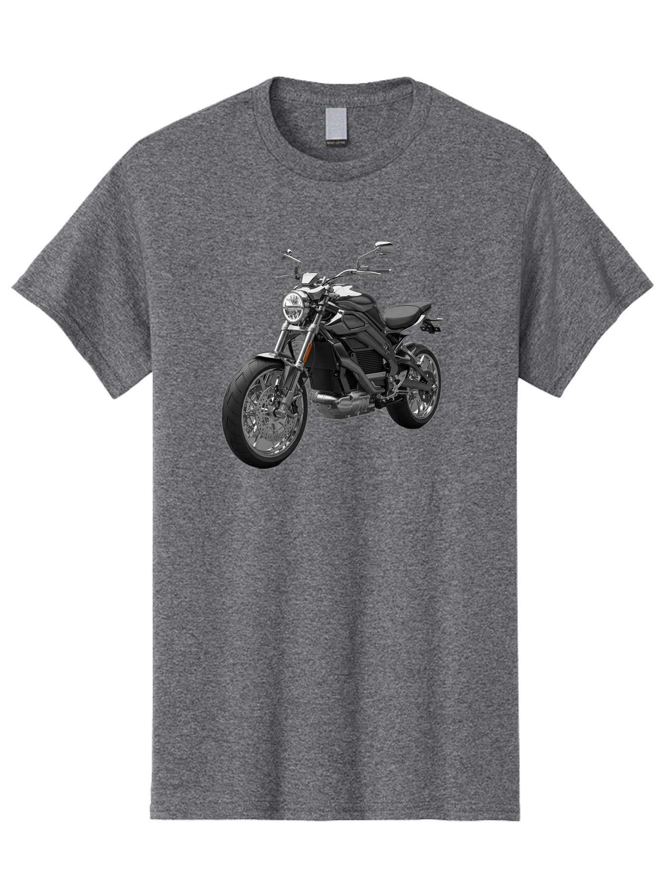 Black-Motorcycle-1 Men'S Graphic Tee, 100% Cotton, Comfortable Casual Summer Wear, Machine Washable, Vintage Camera, Old Camera, Antique Camera, Black Camera, Classic Photography, Photography Equipment, Nostalgic Device, Film Camera, Bao129