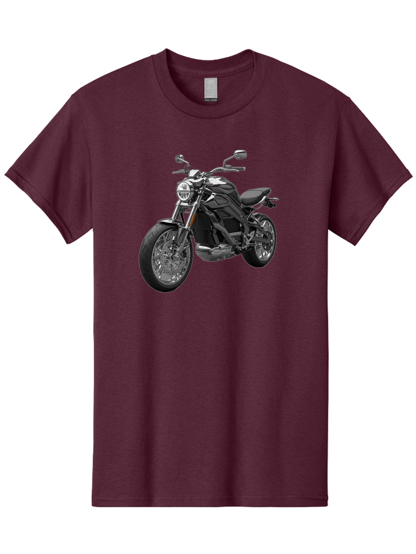 Black-Motorcycle-1 Men'S Graphic Tee, 100% Cotton, Comfortable Casual Summer Wear, Machine Washable, Vintage Camera, Old Camera, Antique Camera, Black Camera, Classic Photography, Photography Equipment, Nostalgic Device, Film Camera, Bao129