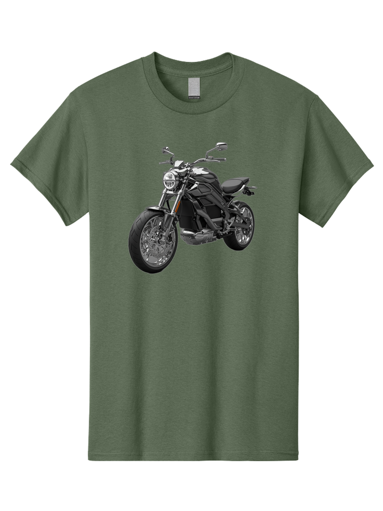 Black-Motorcycle-1 Men'S Graphic Tee, 100% Cotton, Comfortable Casual Summer Wear, Machine Washable, Vintage Camera, Old Camera, Antique Camera, Black Camera, Classic Photography, Photography Equipment, Nostalgic Device, Film Camera, Bao129