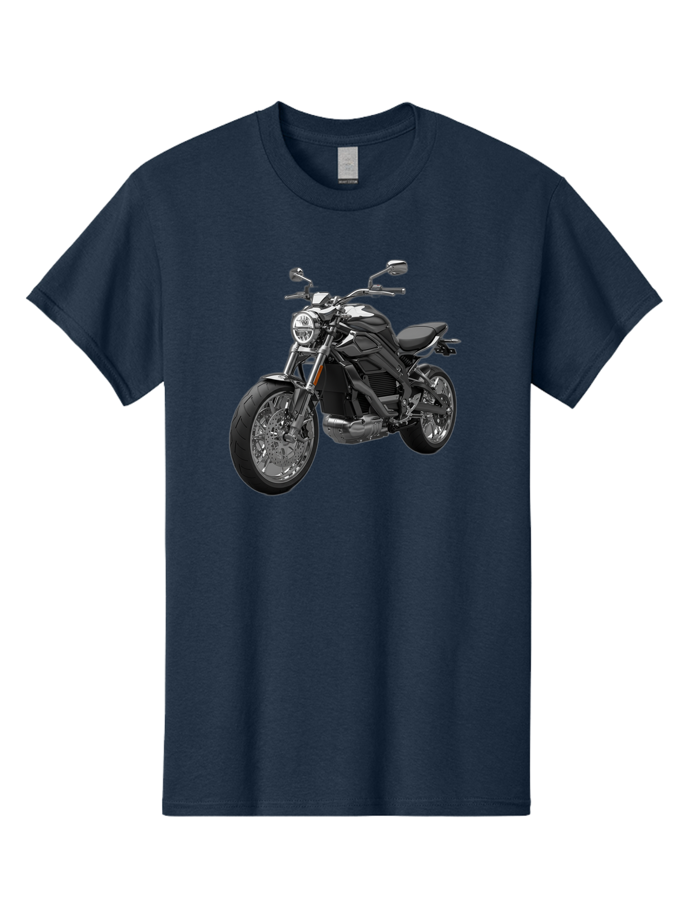 Black-Motorcycle-1 Men'S Graphic Tee, 100% Cotton, Comfortable Casual Summer Wear, Machine Washable, Vintage Camera, Old Camera, Antique Camera, Black Camera, Classic Photography, Photography Equipment, Nostalgic Device, Film Camera, Bao129