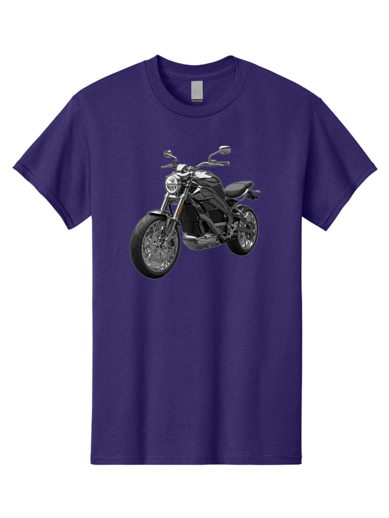 Black-Motorcycle-1 Men'S Graphic Tee, 100% Cotton, Comfortable Casual Summer Wear, Machine Washable, Vintage Camera, Old Camera, Antique Camera, Black Camera, Classic Photography, Photography Equipment, Nostalgic Device, Film Camera, Bao129
