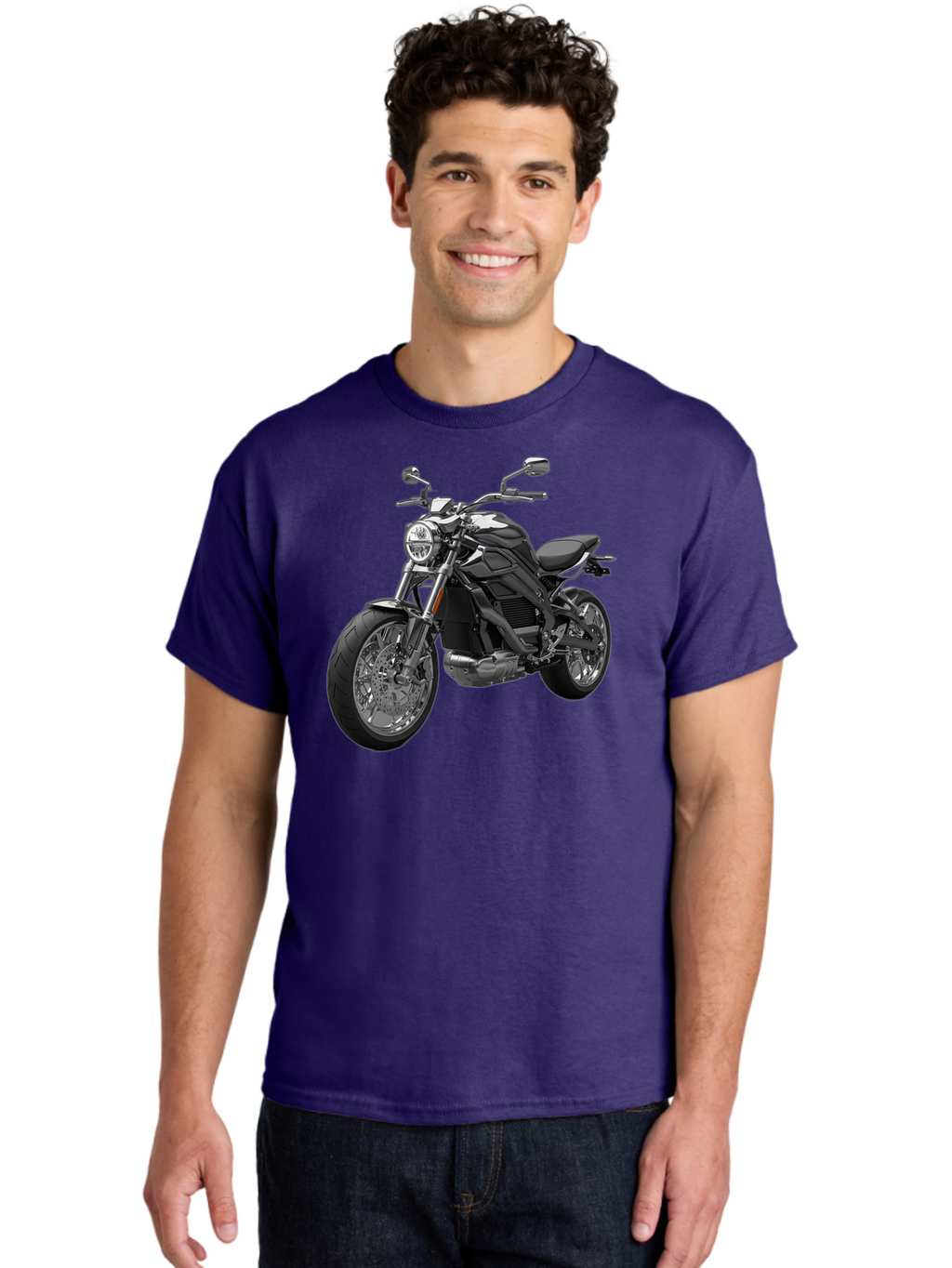 Black-Motorcycle-1 Men'S Graphic Tee, 100% Cotton, Comfortable Casual Summer Wear, Machine Washable, Vintage Camera, Old Camera, Antique Camera, Black Camera, Classic Photography, Photography Equipment, Nostalgic Device, Film Camera, Bao129