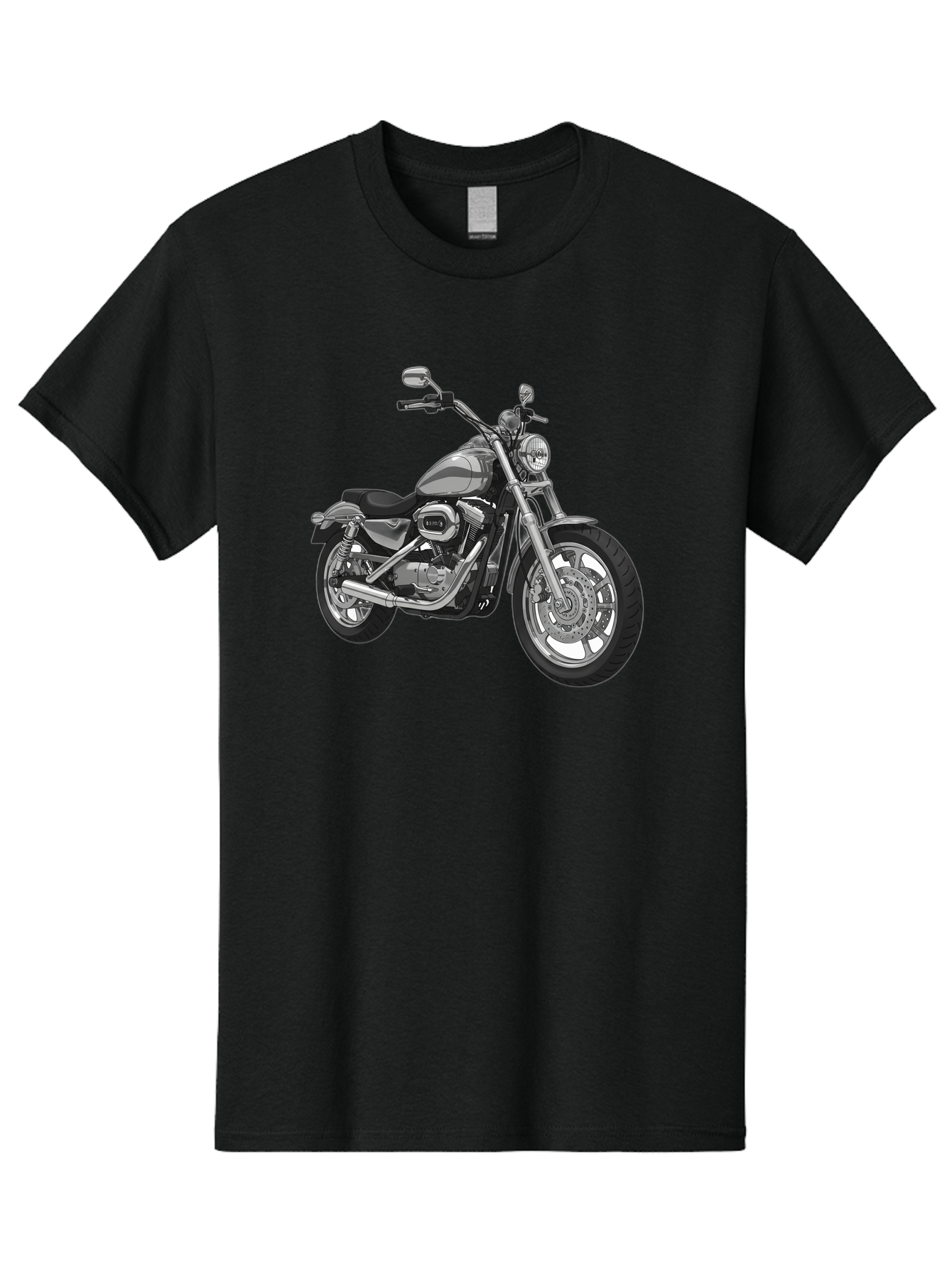 Black-Motorcycle Men'S Graphic Tee, 100% Cotton, Comfortable Casual Summer Wear, Machine Washable, Vintage Camera, Old Camera, Antique Camera, Black Camera, Classic Photography, Photography Equipment, Nostalgic Device, Film Camera, Camera Art Bao130