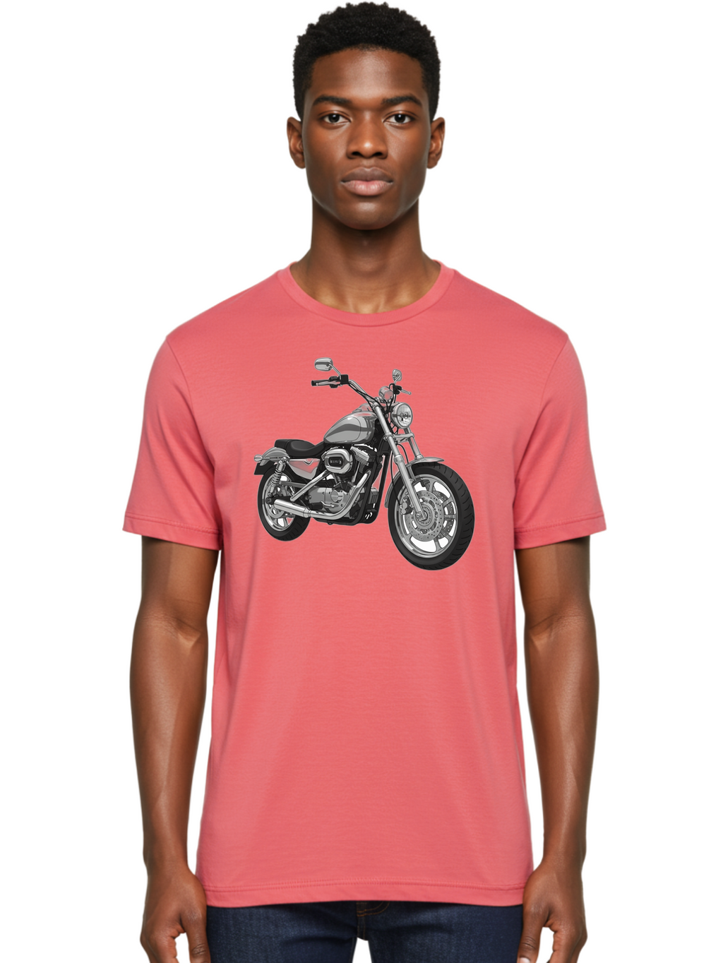 Black-Motorcycle Men'S Graphic Tee, 100% Cotton, Comfortable Casual Summer Wear, Machine Washable, Vintage Camera, Old Camera, Antique Camera, Black Camera, Classic Photography, Photography Equipment, Nostalgic Device, Film Camera, Camera Art Bao130