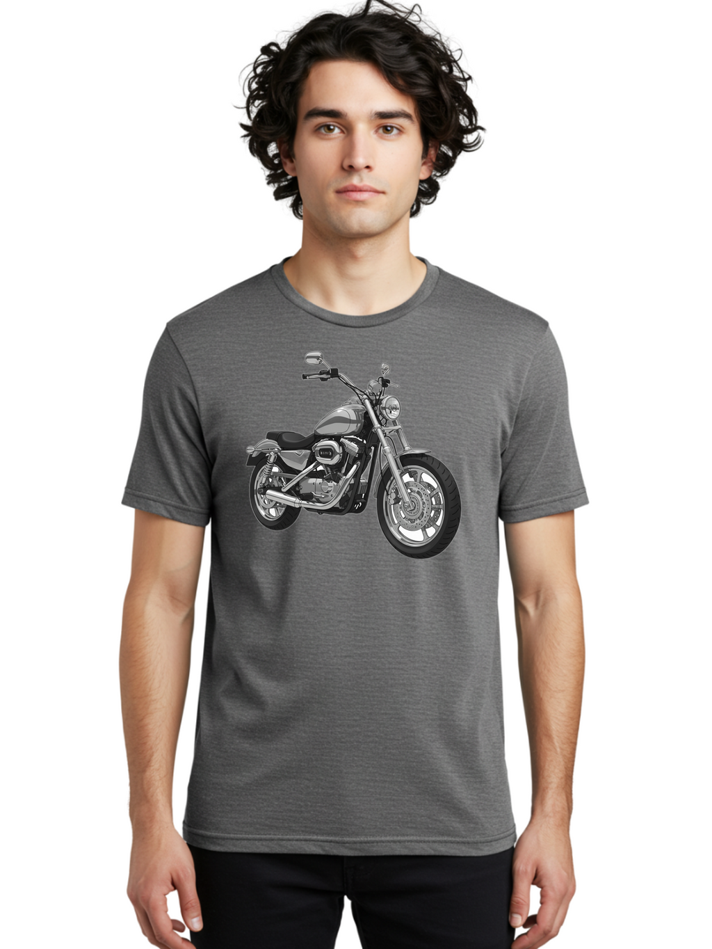 Black-Motorcycle Men'S Graphic Tee, 100% Cotton, Comfortable Casual Summer Wear, Machine Washable, Vintage Camera, Old Camera, Antique Camera, Black Camera, Classic Photography, Photography Equipment, Nostalgic Device, Film Camera, Camera Art Bao130