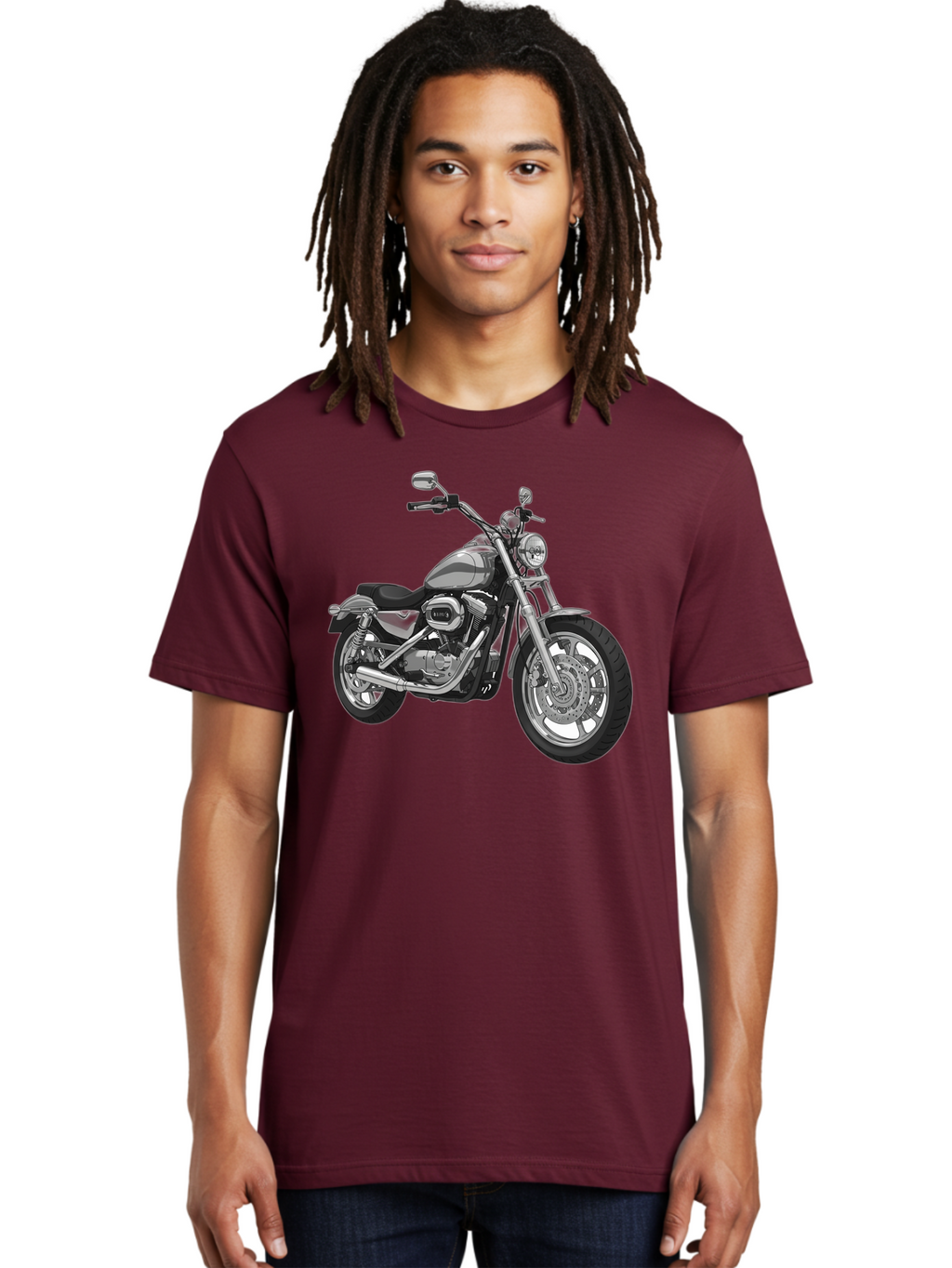 Black-Motorcycle Men'S Graphic Tee, 100% Cotton, Comfortable Casual Summer Wear, Machine Washable, Vintage Camera, Old Camera, Antique Camera, Black Camera, Classic Photography, Photography Equipment, Nostalgic Device, Film Camera, Camera Art Bao130