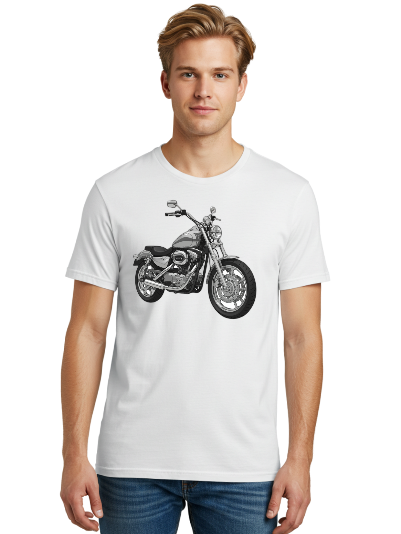 Black-Motorcycle Men'S Graphic Tee, 100% Cotton, Comfortable Casual Summer Wear, Machine Washable, Vintage Camera, Old Camera, Antique Camera, Black Camera, Classic Photography, Photography Equipment, Nostalgic Device, Film Camera, Camera Art Bao130