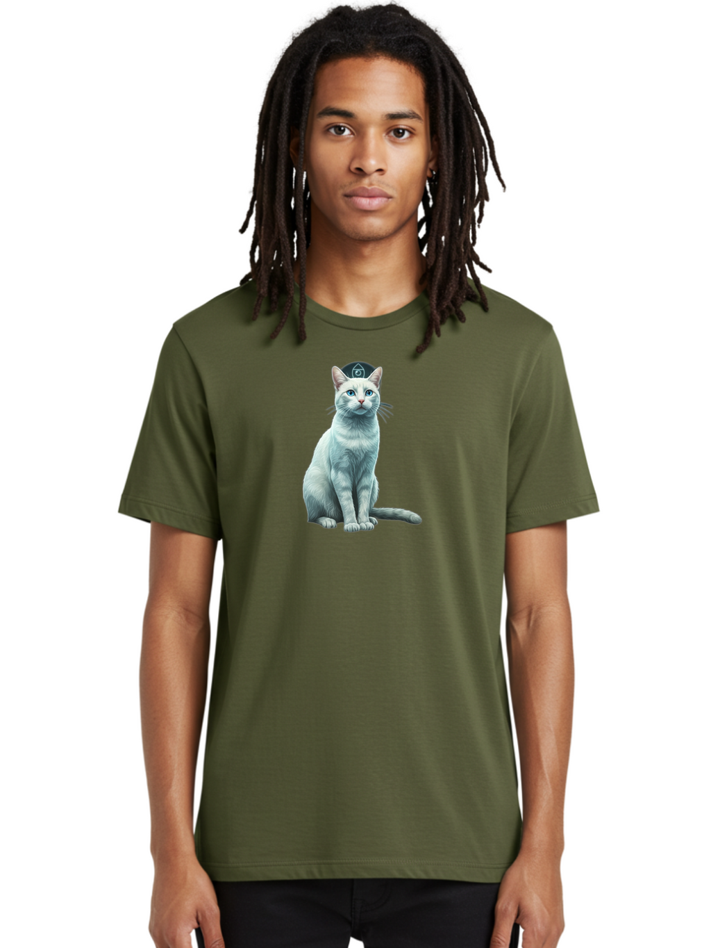 Black-Ops-Cat Men'S Graphic Tee, 100% Cotton, Comfortable Casual Summer Wear, Machine Washable, Vintage Camera, Old Camera, Antique Camera, Black Camera, Classic Photography, Photography Equipment, Nostalgic Device, Film Camera, Camera Art Bao131