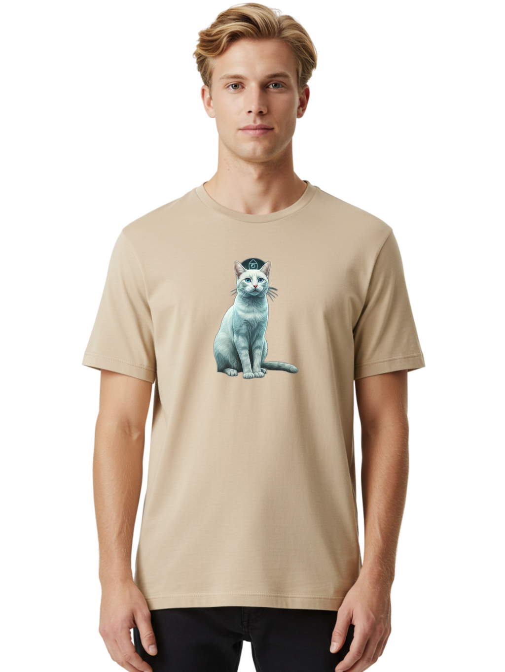 Black-Ops-Cat Men'S Graphic Tee, 100% Cotton, Comfortable Casual Summer Wear, Machine Washable, Vintage Camera, Old Camera, Antique Camera, Black Camera, Classic Photography, Photography Equipment, Nostalgic Device, Film Camera, Camera Art Bao131