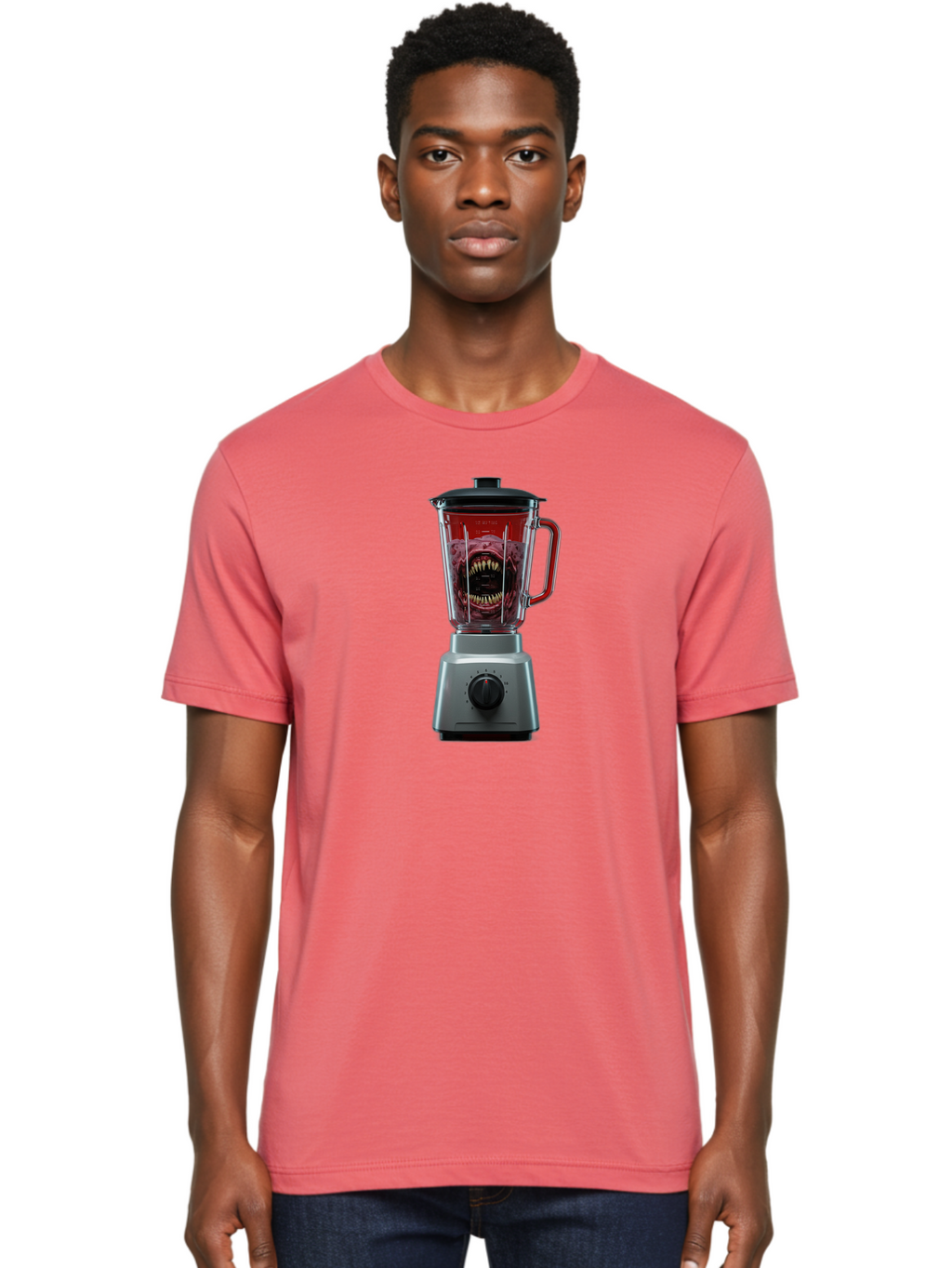 Blender-With-Monster Men'S Graphic Tee, 100% Cotton, Comfortable Casual Summer Wear, Machine Washable, Vintage Camera, Old Camera, Antique Camera, Black Camera, Classic Photography, Photography Equipment, Nostalgic Device, Film Camera, Bao134