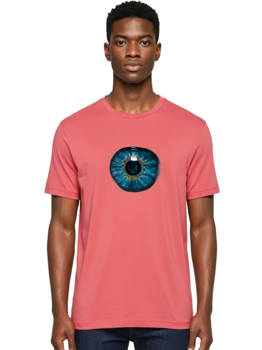 Blue-Eye-1 Men'S Graphic Tee, 100% Cotton, Comfortable Casual Summer Wear, Machine Washable, Vintage Camera, Old Camera, Antique Camera, Black Camera, Classic Photography, Photography Equipment, Nostalgic Device, Film Camera, Camera Art Bao135
