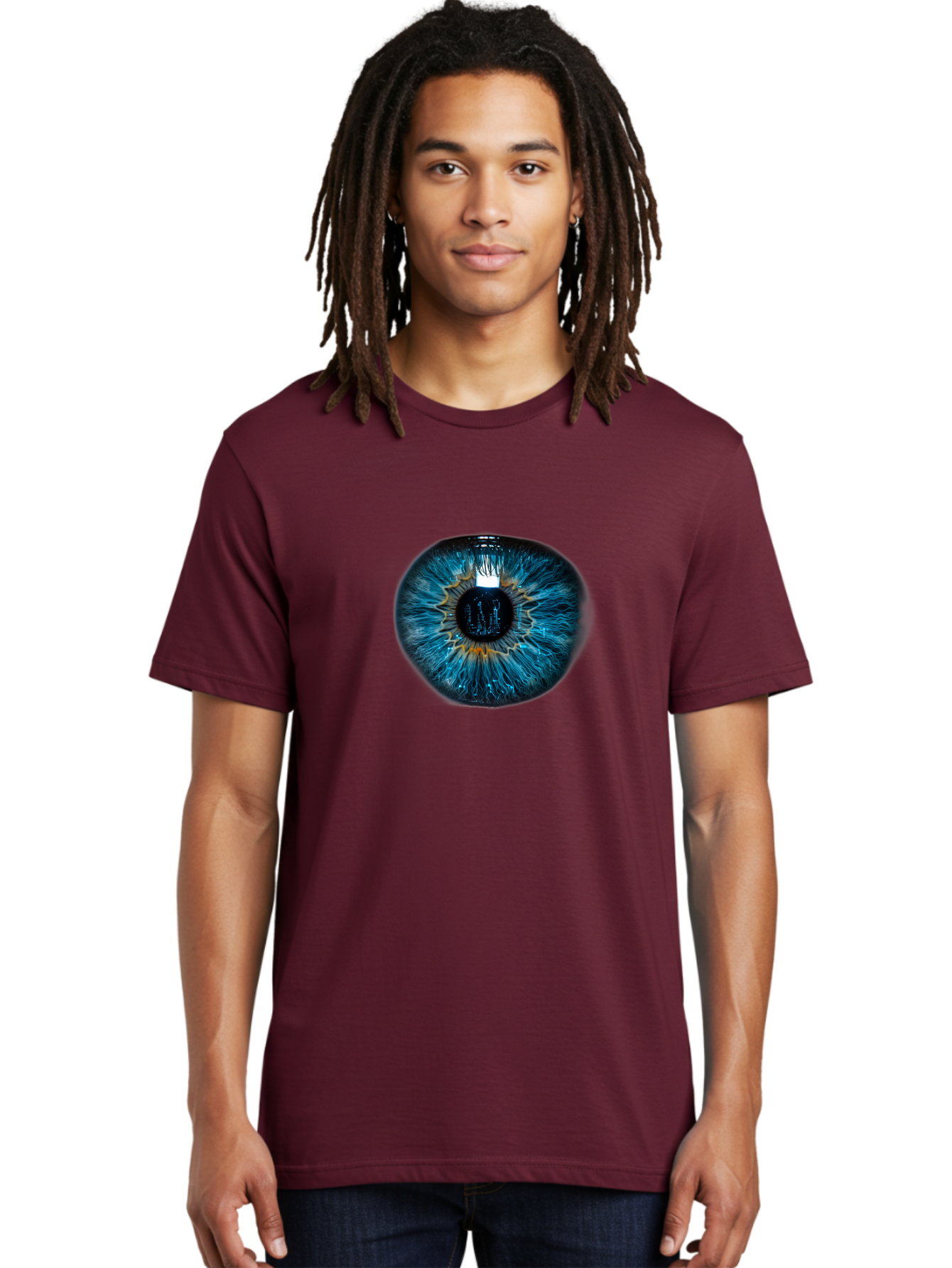 Blue-Eye-1 Men'S Graphic Tee, 100% Cotton, Comfortable Casual Summer Wear, Machine Washable, Vintage Camera, Old Camera, Antique Camera, Black Camera, Classic Photography, Photography Equipment, Nostalgic Device, Film Camera, Camera Art Bao135