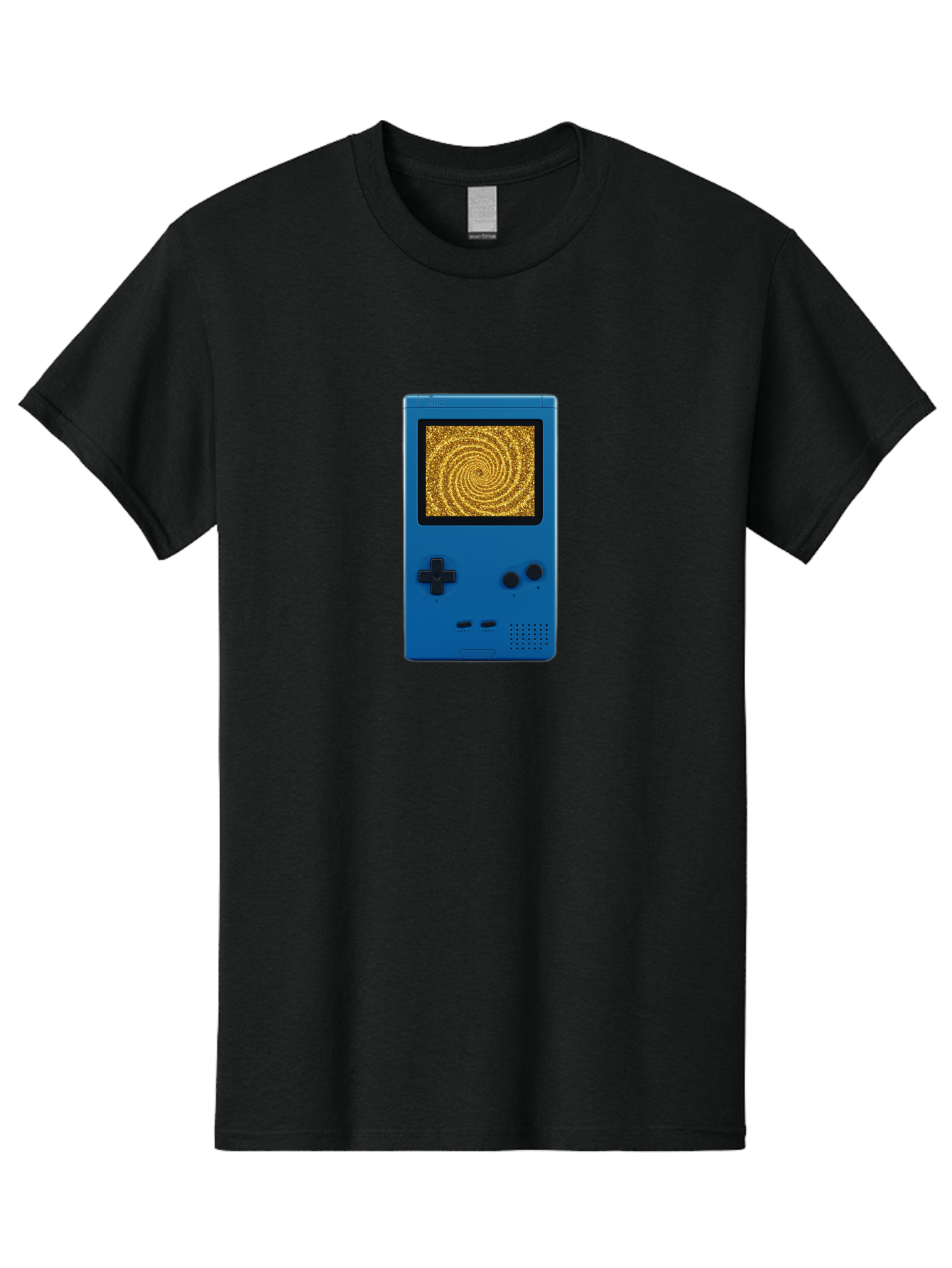 Blue-Gameboy Men'S Graphic Tee, 100% Cotton, Comfortable Casual Summer Wear, Machine Washable, Vintage Camera, Old Camera, Antique Camera, Black Camera, Classic Photography, Photography Equipment, Nostalgic Device, Film Camera, Camera Art Bao137
