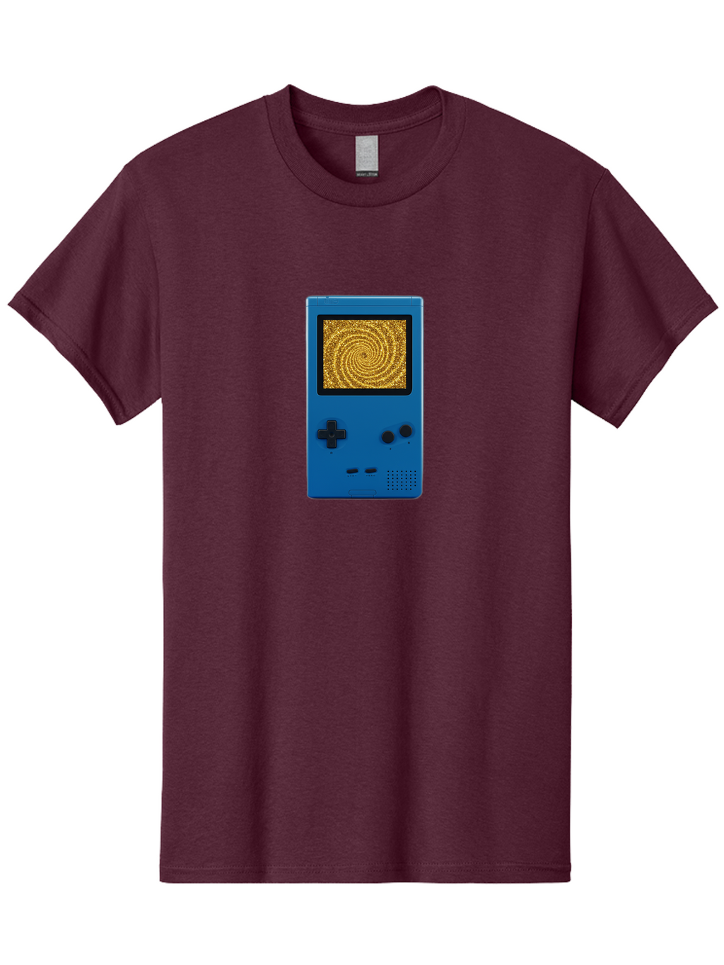 Blue-Gameboy Men'S Graphic Tee, 100% Cotton, Comfortable Casual Summer Wear, Machine Washable, Vintage Camera, Old Camera, Antique Camera, Black Camera, Classic Photography, Photography Equipment, Nostalgic Device, Film Camera, Camera Art Bao137