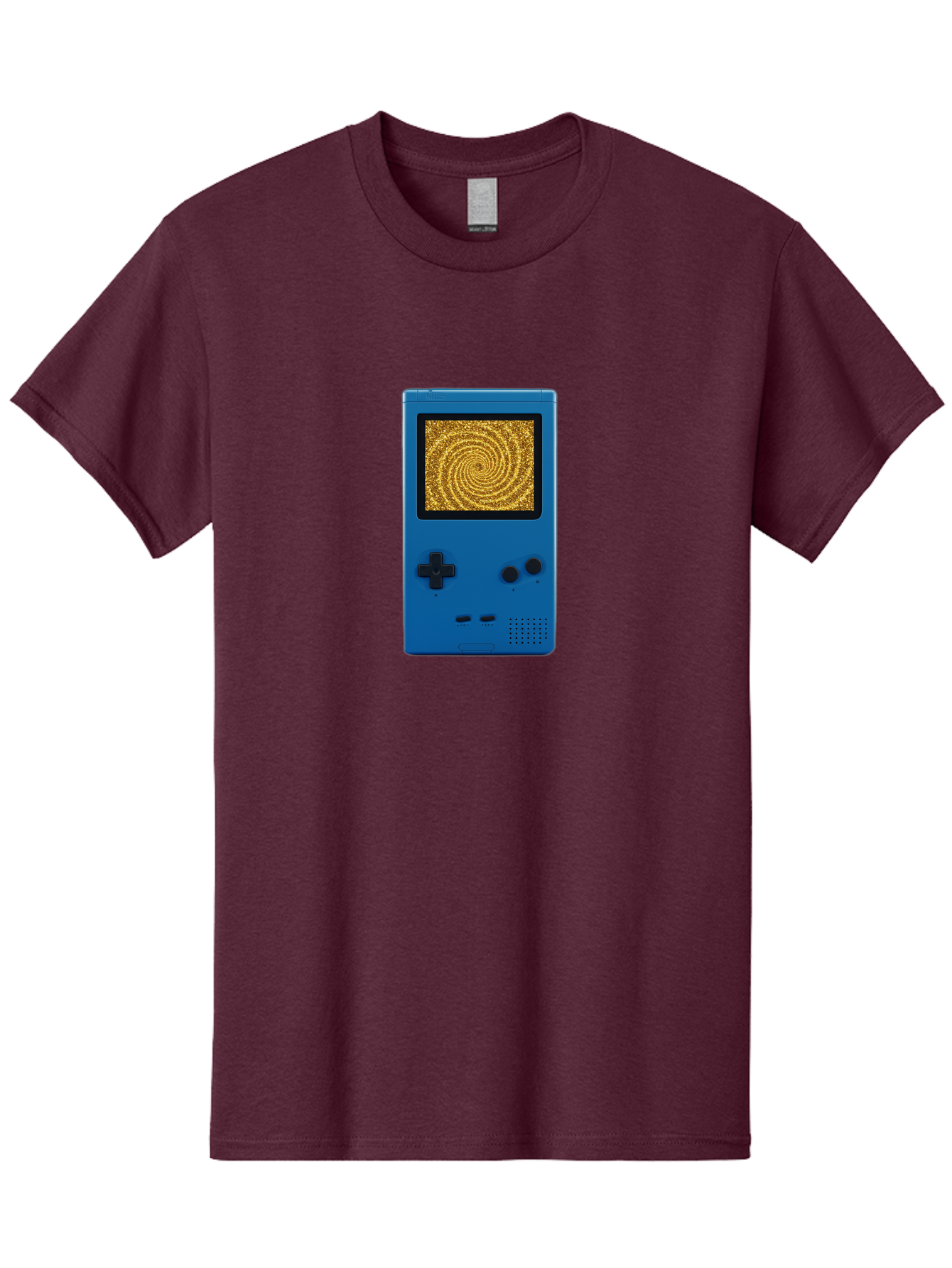 Blue-Gameboy Men'S Graphic Tee, 100% Cotton, Comfortable Casual Summer Wear, Machine Washable, Vintage Camera, Old Camera, Antique Camera, Black Camera, Classic Photography, Photography Equipment, Nostalgic Device, Film Camera, Camera Art Bao137