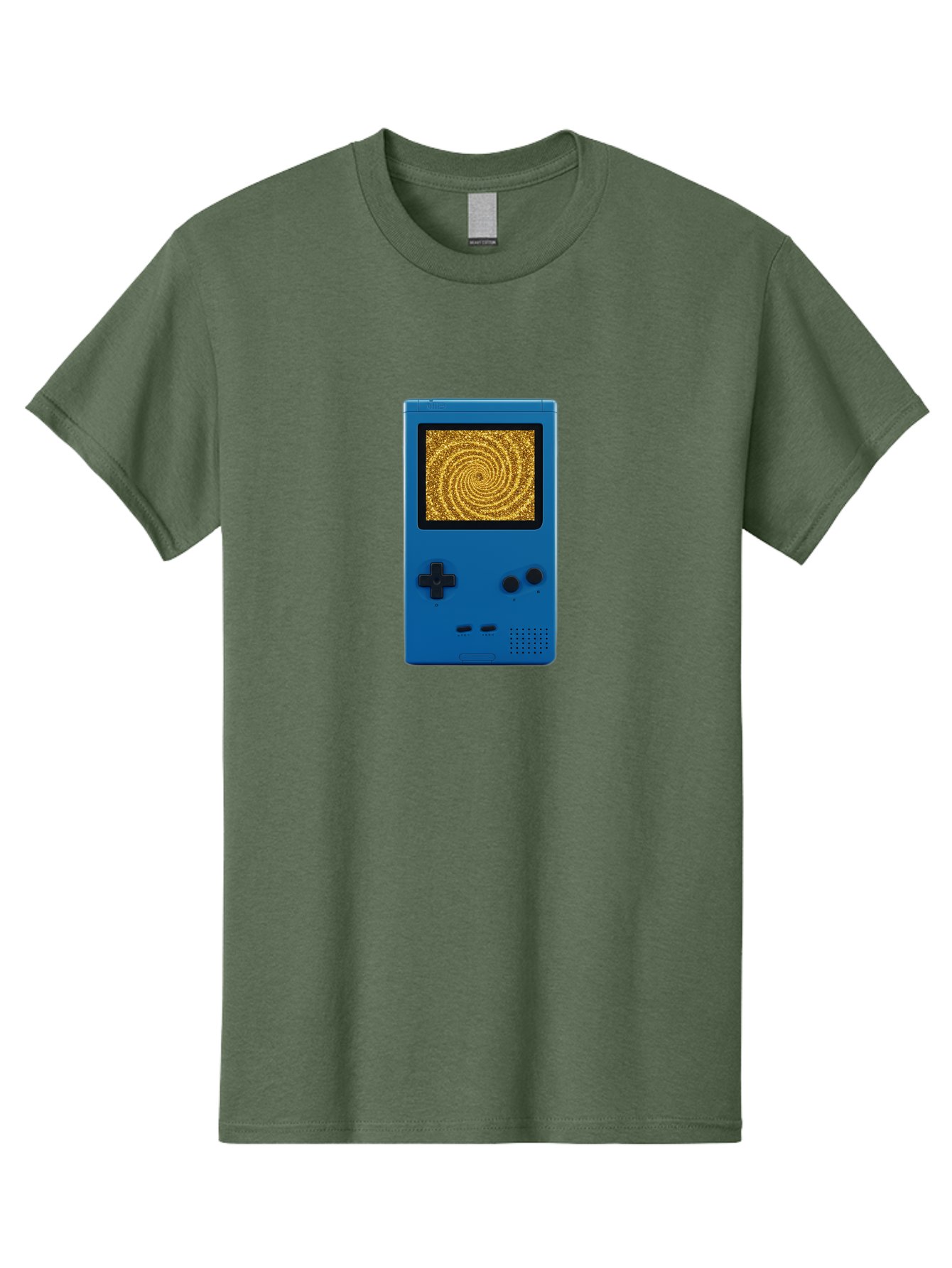 Blue-Gameboy Men'S Graphic Tee, 100% Cotton, Comfortable Casual Summer Wear, Machine Washable, Vintage Camera, Old Camera, Antique Camera, Black Camera, Classic Photography, Photography Equipment, Nostalgic Device, Film Camera, Camera Art Bao137