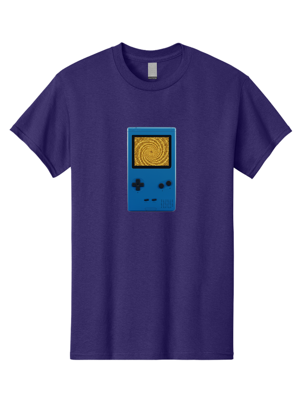 Blue-Gameboy Men'S Graphic Tee, 100% Cotton, Comfortable Casual Summer Wear, Machine Washable, Vintage Camera, Old Camera, Antique Camera, Black Camera, Classic Photography, Photography Equipment, Nostalgic Device, Film Camera, Camera Art Bao137