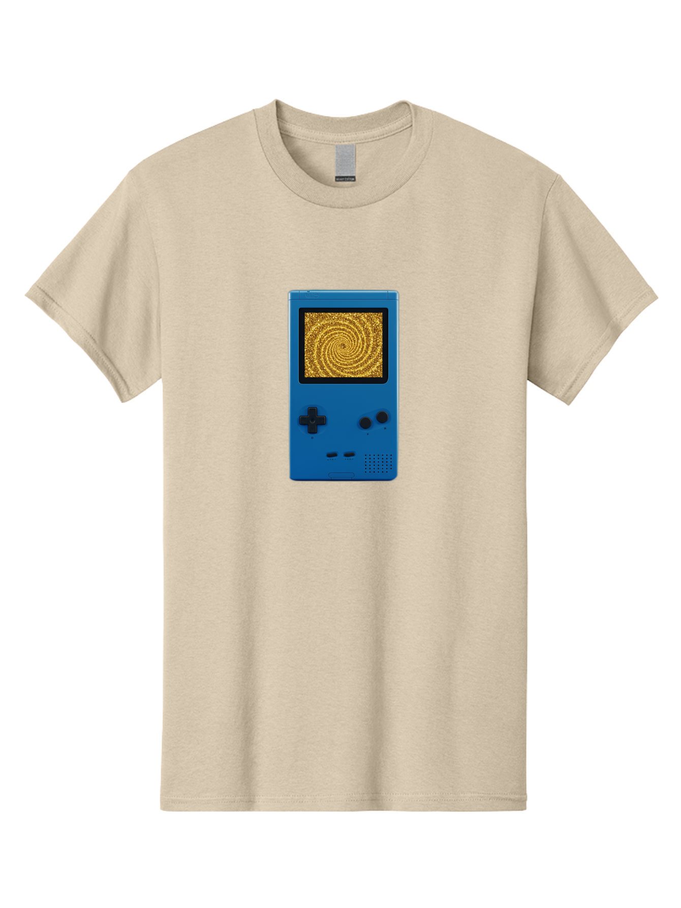 Blue-Gameboy Men'S Graphic Tee, 100% Cotton, Comfortable Casual Summer Wear, Machine Washable, Vintage Camera, Old Camera, Antique Camera, Black Camera, Classic Photography, Photography Equipment, Nostalgic Device, Film Camera, Camera Art Bao137