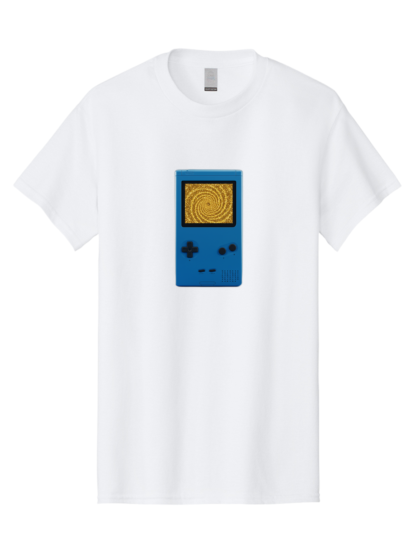 Blue-Gameboy Men'S Graphic Tee, 100% Cotton, Comfortable Casual Summer Wear, Machine Washable, Vintage Camera, Old Camera, Antique Camera, Black Camera, Classic Photography, Photography Equipment, Nostalgic Device, Film Camera, Camera Art Bao137
