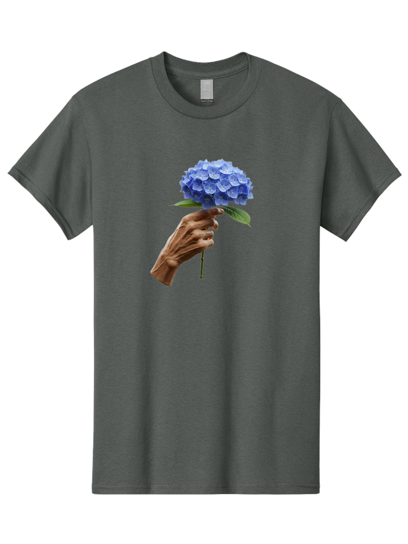 Blue-Hydrangea Men'S Graphic Tee, 100% Cotton, Comfortable Casual Summer Wear, Machine Washable, Vintage Camera, Old Camera, Antique Camera, Black Camera, Classic Photography, Photography Equipment, Nostalgic Device, Film Camera, Camera Art Bao138