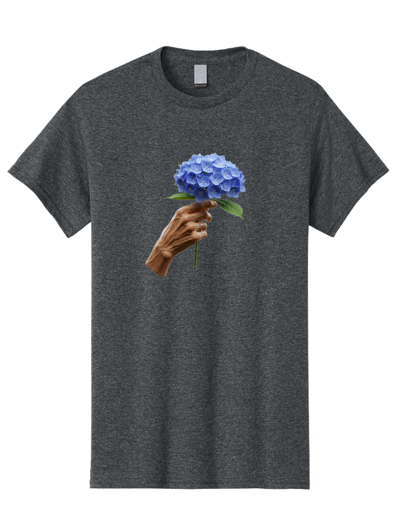 Blue-Hydrangea Men'S Graphic Tee, 100% Cotton, Comfortable Casual Summer Wear, Machine Washable, Vintage Camera, Old Camera, Antique Camera, Black Camera, Classic Photography, Photography Equipment, Nostalgic Device, Film Camera, Camera Art Bao138